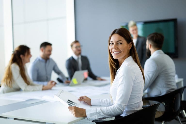 Group of business people collaborating in office
