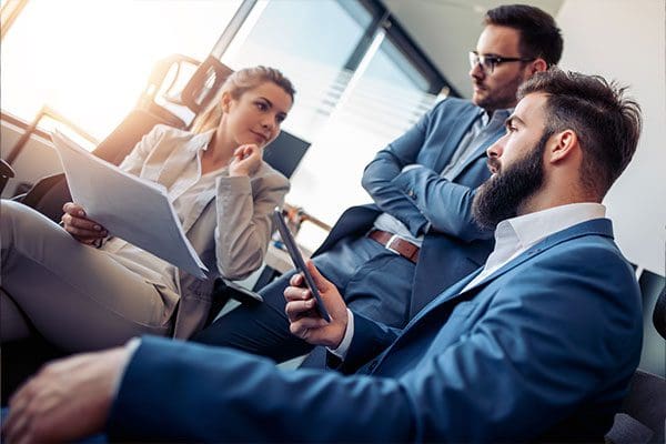 Business people in modern office