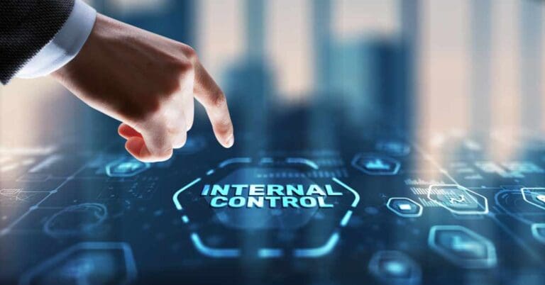 Internal Control. Business, Technology, Internet and network concept