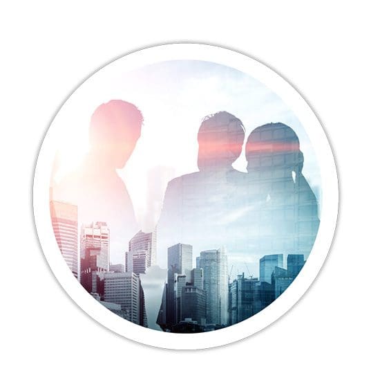 people meeting at bridgepoint event