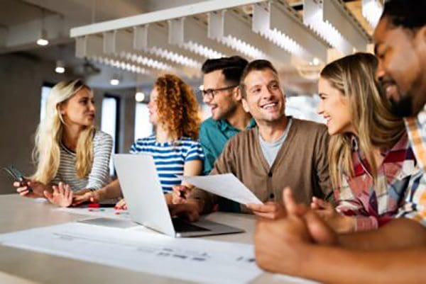 Business people designer architects teamwork brainstorming planning meeting concept